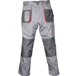 DEDRA BH3SP-S Spodnie ochronne robocze BHP S/48 szare Comfort Line 190g na nakolanniki