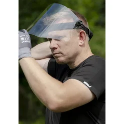 DEDRA BHST01 osłona twarzy przyłbica ochronna poliwęglan 1 mm klasa optyczna 1