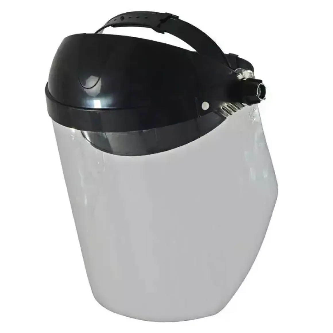 DEDRA BHST04 Osłona twarzy przyłbica ochronna z poliwęglanu z daszkiem 24 cm