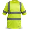 DEDRA BH81T1-M koszulka męska T-shirt odblaskowa żółta M ostrzegawcza BHP robocza