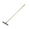 DEDRA 80C051 Grabie ogrodowe wzmocnione 14-zębne do liści i trawy, 132 cm