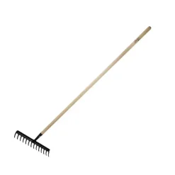 DEDRA 80C051 Grabie ogrodowe wzmocnione 14-zębne do liści i trawy, 132 cm