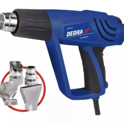 DEDRA DED7971 Opalarka 2000W 60-600°C, dmuchawa/pistolet gorącego powietrza 150-500 l/min