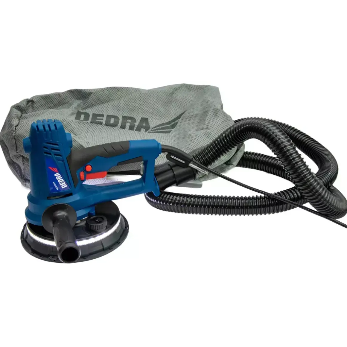 DEDRA DED7764 Szlifierka ręczna do gipsu LED 750W 180mm, żyrafa do gładzi z odsysaniem pyłu