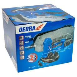 DEDRA DED7764 Szlifierka ręczna do gipsu LED 750W 180mm, żyrafa do gładzi z odsysaniem pyłu