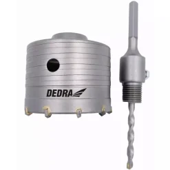 DEDRA DED1507-X Wiertło koronkowe HM/TCT 100 mm HEX, otwornica koronka do betonu i cegły