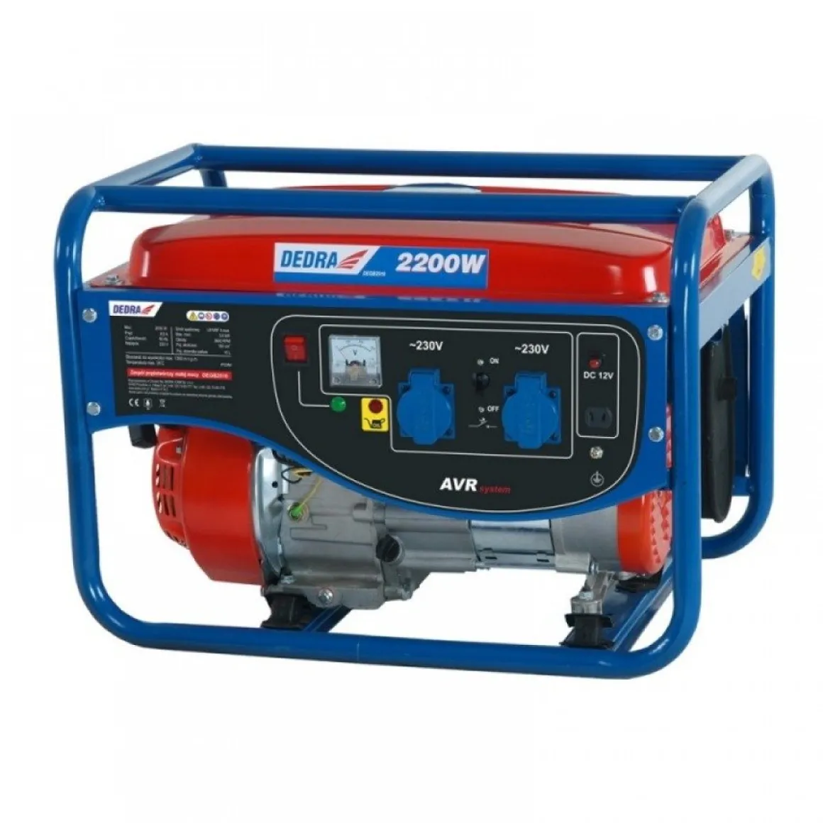 DEDRA DEGB2510 AGREGAT GENERATOR PRĄDOTWÓRCZY z AVR DEDRA DEGB2510 MOC 2.2kW 2200W EWIMAX OFICJALNY DYSTRYBUTOR - AUTORYZOWANY DEALER DEDRA