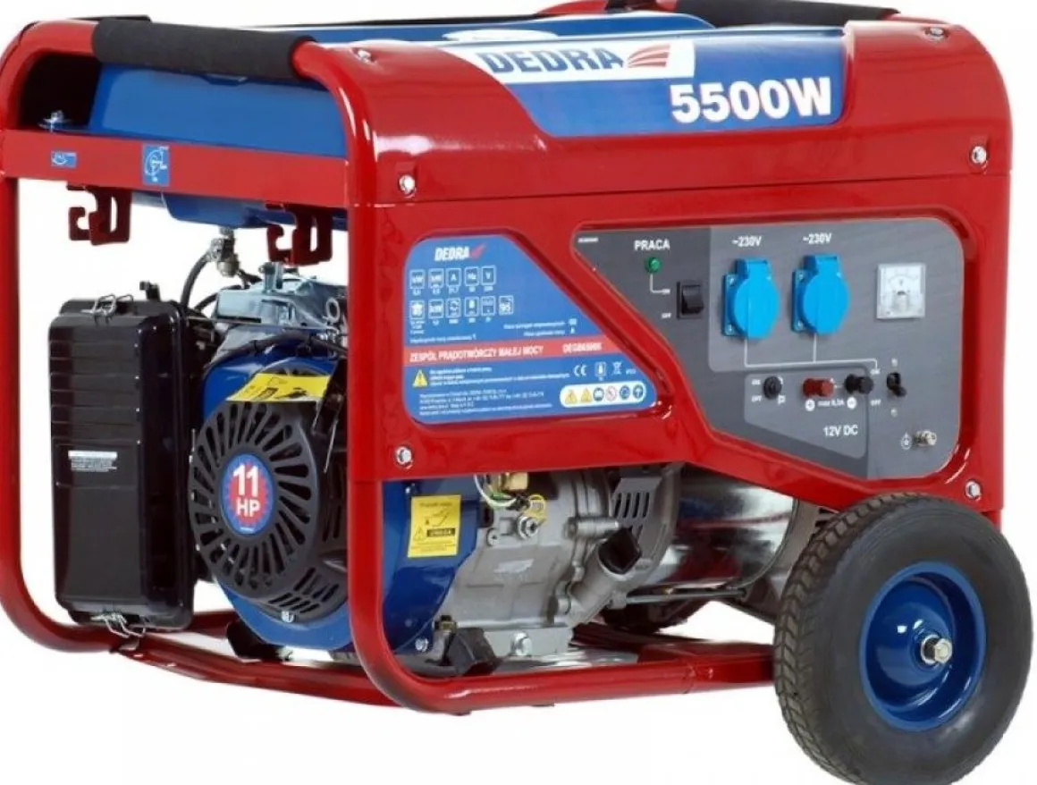 DEDRA DEGB6500K AGREGAT GENERATOR PRĄDOTWÓRCZY z AVR MOC 5.5kW 5500W EWIMAX OFICJALNY DYSTRYBUTOR - AUTORYZOWANY DEALER DEDRA