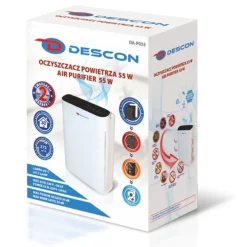 DEDRA DESCON DA-P055 OCZYSZCZACZ POWIETRZA COVID-19 NA SMOG ANTYWIRUSOWY KORONAWIRUS POCHŁANIACZ NAWILŻACZ 55W 30m2, WYŚWIETLACZ LCD EWIMAX OFICJALNY DYSTRYBUTOR - AUTORYZOWANY DEALER DEDRA
