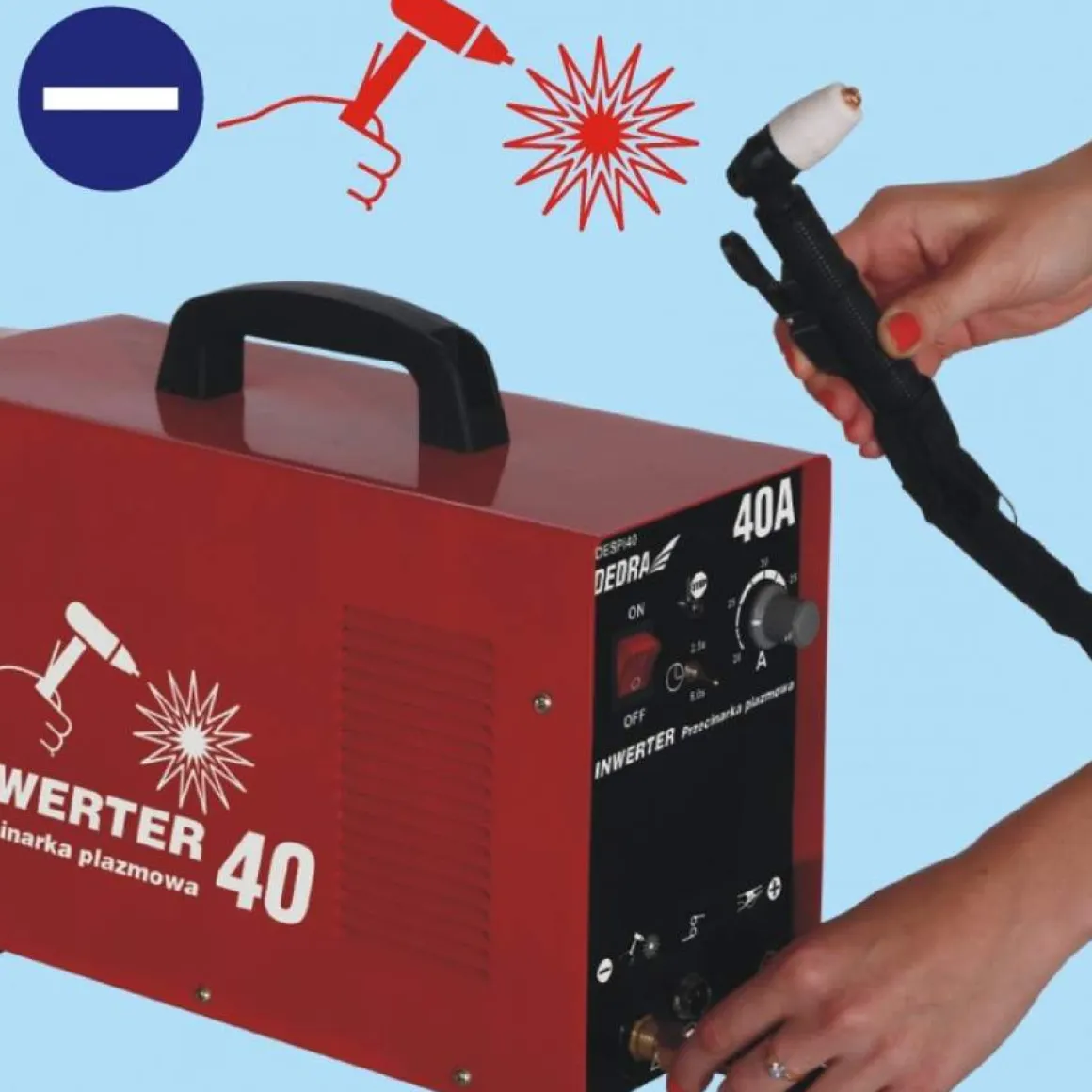 DEDRA DESPI40 PRZECINARKA PLAZMOWA INWERTOROWA 40A DO METALU EWIMAX - OFICJALNY DYSTRYBUTOR - AUTORYZOWANY DEALER DEDRA