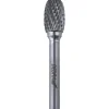 Dedra 07F644 Frez trzpieniowy owalny E12x20mm 6mm do metalu, pilnik węglikowy