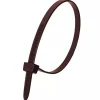 DEDRA 11F76372 Opaski zaciskowe nylonowe brązowe 7,6x370mm, trytytki/obejmy 100 szt.