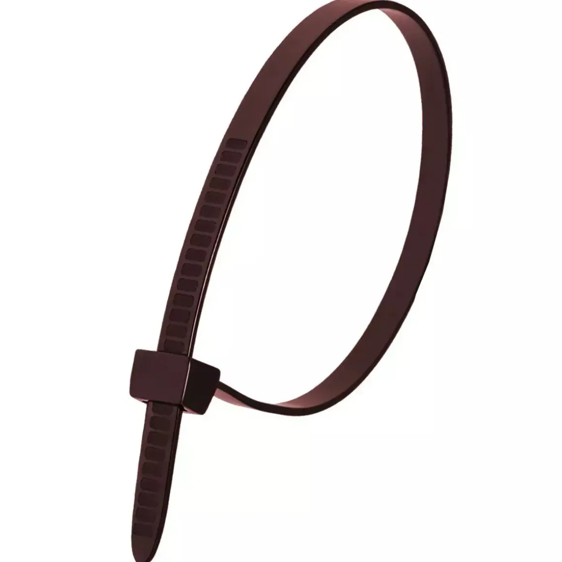 DEDRA 11F76372 Opaski zaciskowe nylonowe brązowe 7,6x370mm, trytytki/obejmy 100 szt.