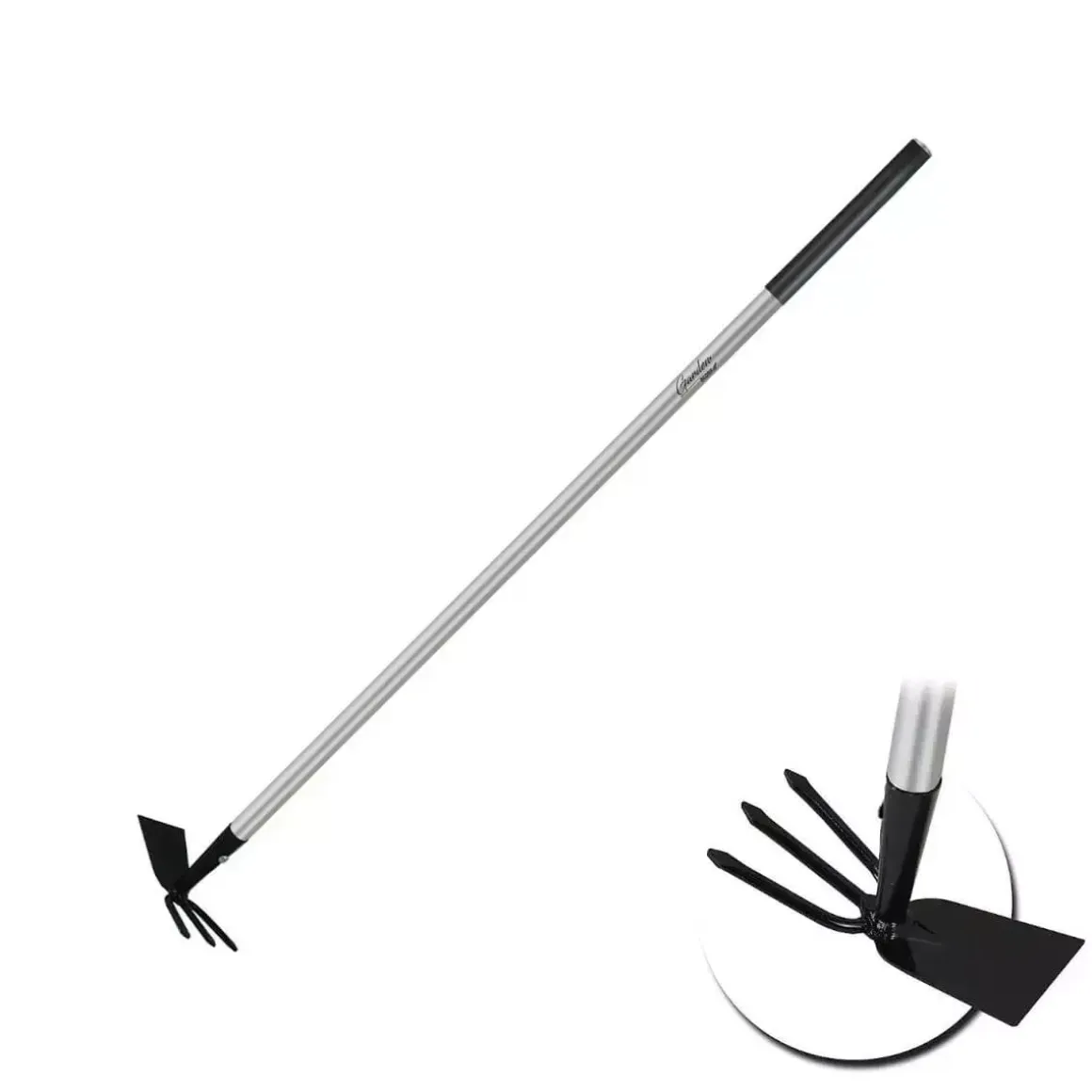 DEDRA Garden 80B071 Motyka prosta z widełkami 114 cm metalowa, haczka ogrodowa
