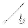 DEDRA Garden 80B072 Trójząb ogrodowy 128 cm, kultywator, pazurki, trzonek metalowy