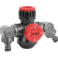 DEDRA Garden 80N008K Przyłącze kranowe 1/2-3/4 kątowe, rozdzielacz wody, adapter