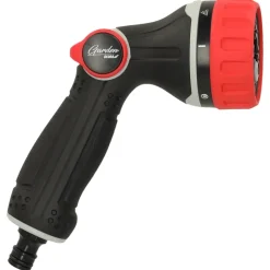 DEDRA GARDEN 80N254K Turbo Thumb Control pistolet zraszający, zraszacz ogrodowy 8 funkcji