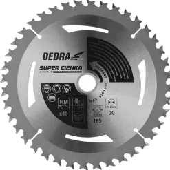 DEDRA HA18524 Piła tarczowa Super Thin do drewna 185x20x1,1/1,6 24T tarcza zębata