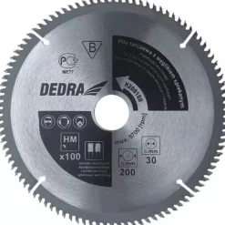 DEDRA H450100 piła tarczowa do drewna 450x30 mm 100T Widia, tarcza zębata węglikowa