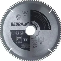 DEDRA H500120 Piła tarczowa widiowa WIDIA do drewna 500x30 mm 120Z, tarcza do pilarki