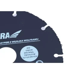 DEDRA HR1006 Tarcza węglikowa 230/22,2 mm do drewna, tworzyw, OSB i szlifierki