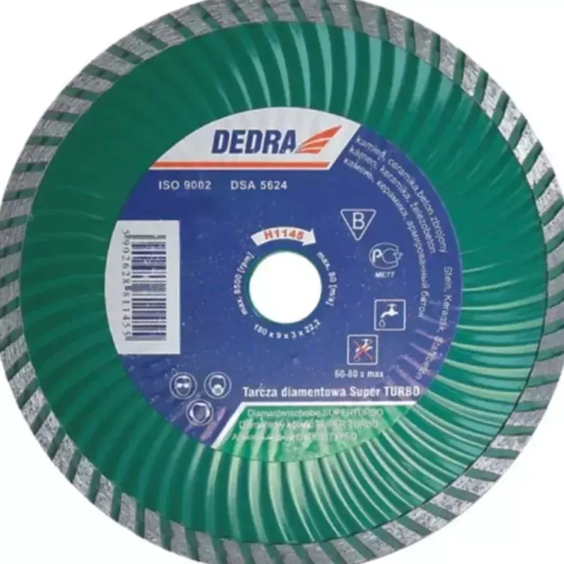 DEDRA H1144 Tarcza diamentowa Super Turbo 150x22,2 do betonu kamienia ceramiki