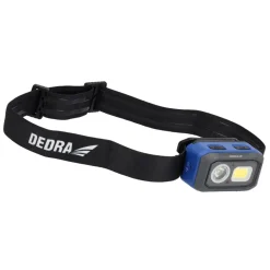 Dedra L1015 Latarka czołowa czołówka LED 500lm czujnik ruchu aku 1000mAh USB-C 3xAAA