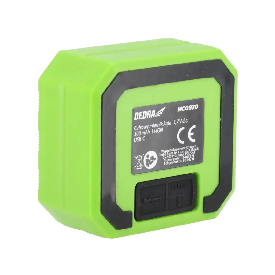 DEDRA MC0930 Cyfrowy miernik kąta 3,7V 4x90° kątomierz inklinometr poziomica LCD