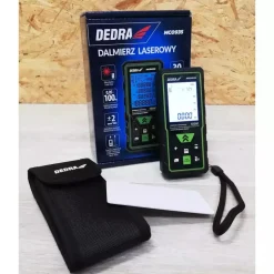 DEDRA MC0935 dalmierz laserowy 100 m, miara laserowa, urządzenie pomiarowe do domu