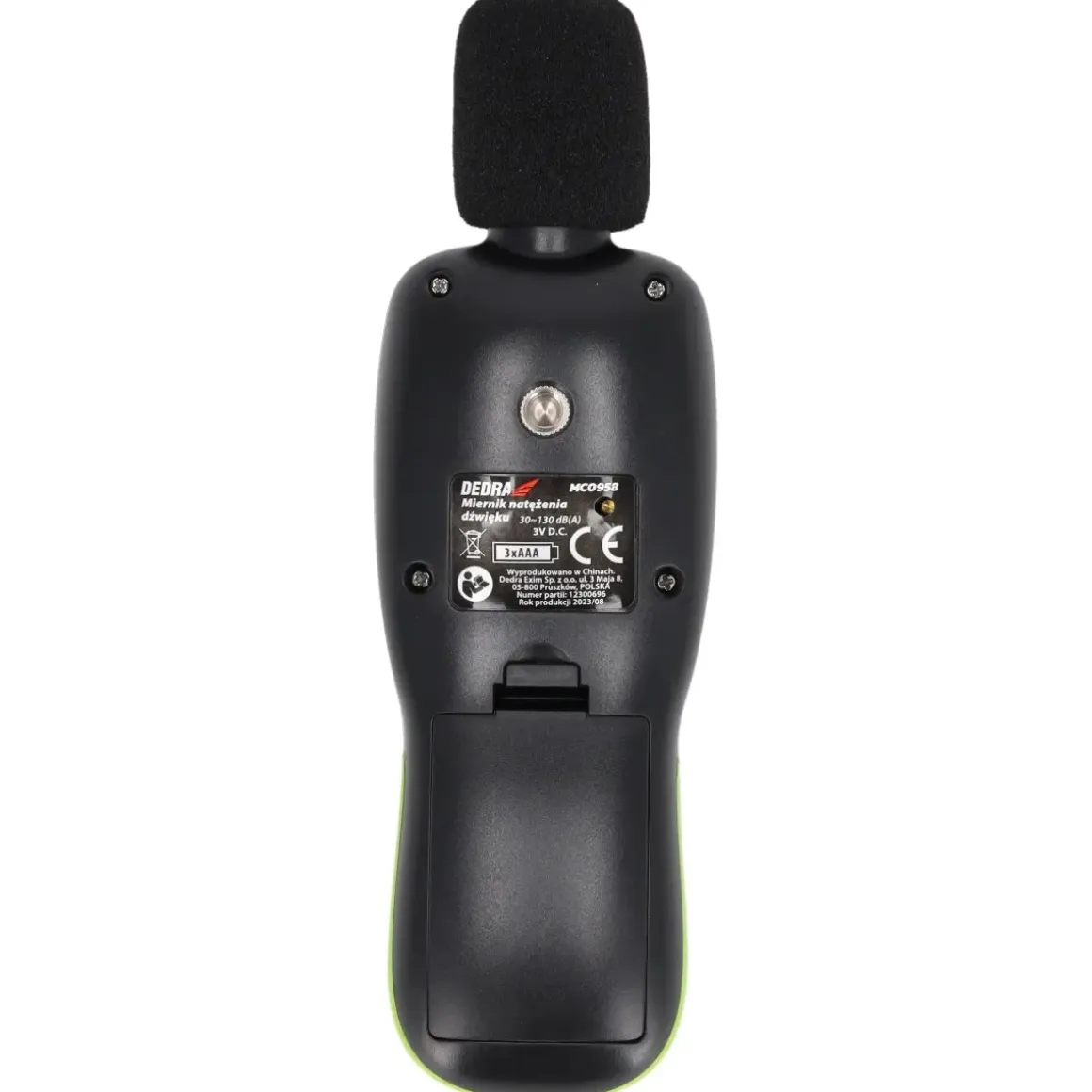 DEDRA MC0958 Miernik natężenia dźwięku decybelomierz sonometr 30-130 dB(A)