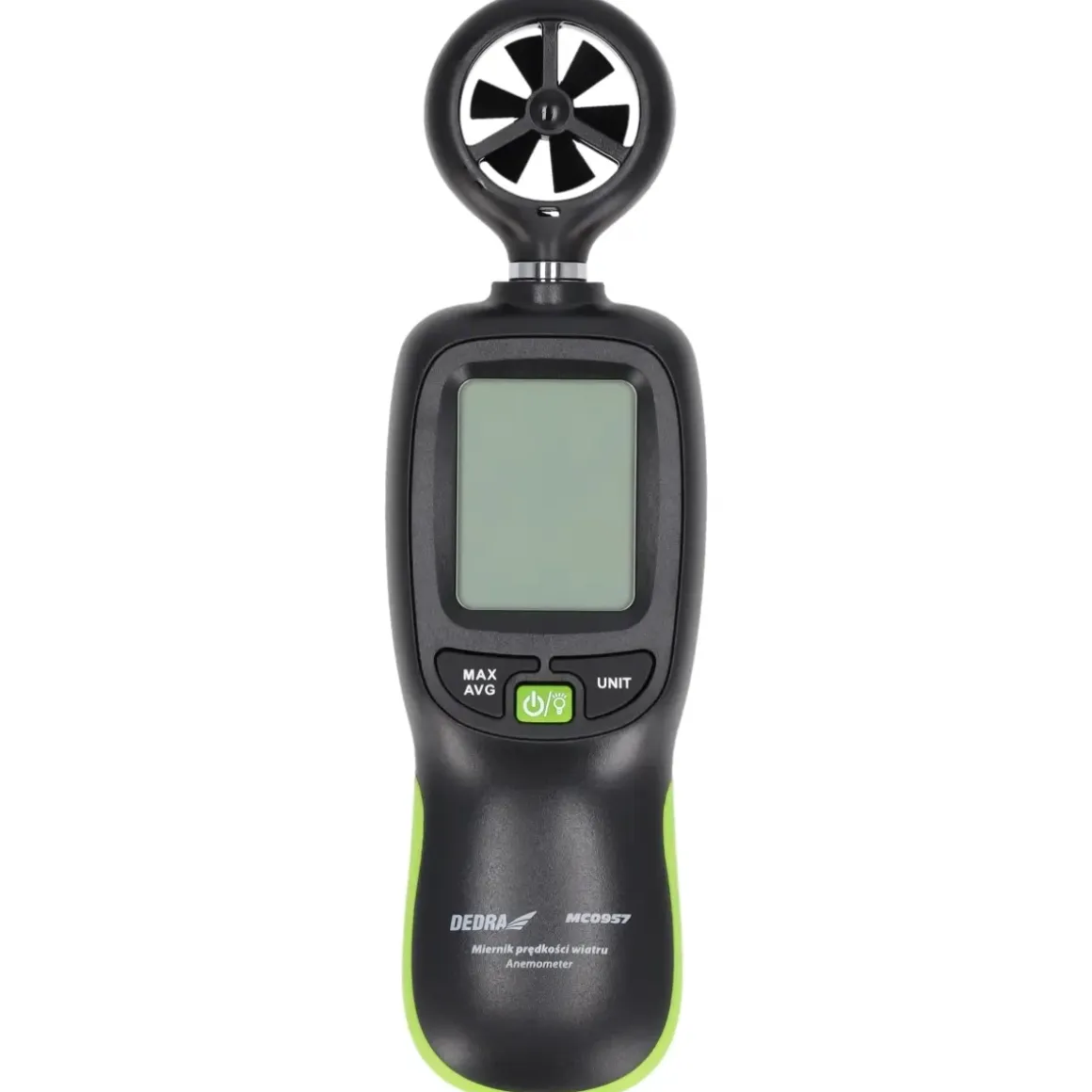 DEDRA MC0957 Miernik prędkości wiatru anemometr wiatromierz ręczny termometr LCD