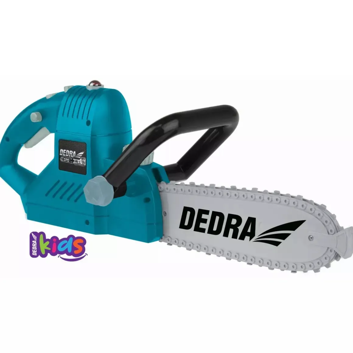 DEDRA M315.002 Zabawka piła łańcuchowa, pilarka dla dzieci DEDRA Kids z dźwiękiem LED