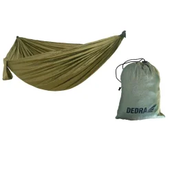 DEDRA N1035 Hamak turystyczny 270x140cm ogrodowy kempingowy survival nylon 210T