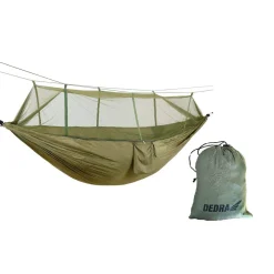 DEDRA N1039 Hamak z moskitierą 330x140 cm turystyczny ogrodowy campingowy wodoodporny