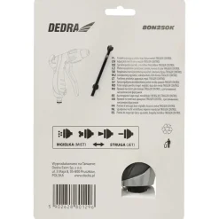 DEDRA 80N250K Pistolet zraszający prosty 1/2'' zraszacz Trigger Control metalowa dysza