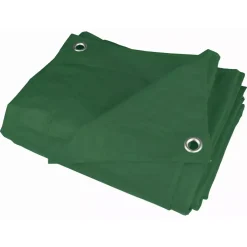 DEDRA N06045 Plandeka 4x5m 80g/m² zielona, płachta ochronna okryciowa PE