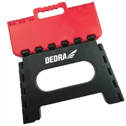 DEDRA N108 Stołek składany 130 kg, podest roboczy, mini drabinka, stopień PP