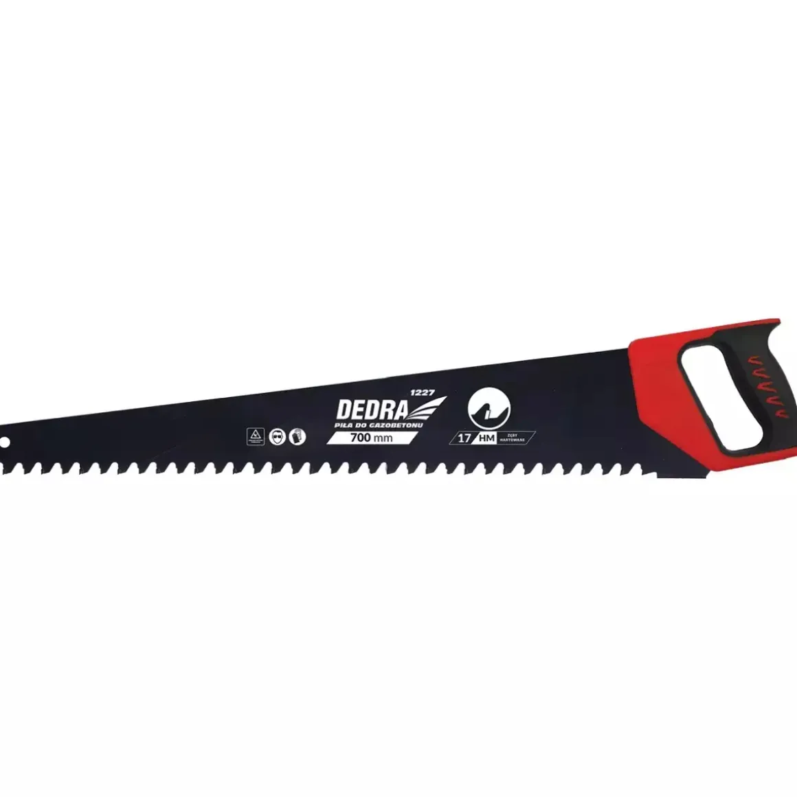 DEDRA 1229 Piła do gazobetonu 550 mm 23 zęby HM/TCT, piła ręczna do betonu komórkowego