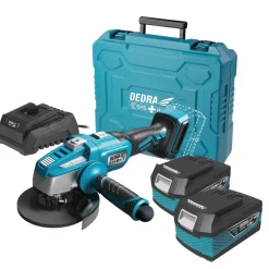 DEDRA SAS+ALL DED7030A10 Zestaw w walizce szlifierka kątowa/kątówka 18V 2x4Ah ładowarka