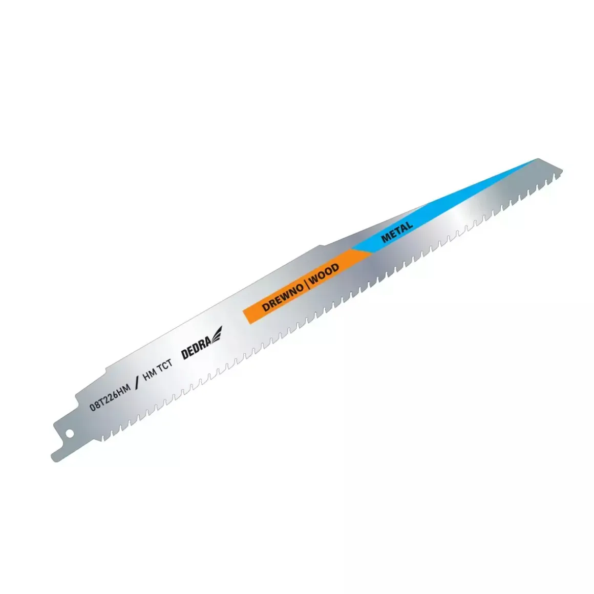 DEDRA 08T226HM Brzeszczot do piły szablastej lisicy z widią HM/TCT drewno metal 228/200 mm