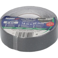 DEDRA 11T108 Taśma antypoślizgowa 50mmx18m czarna schodowa samoprzylepna PVC