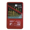 DEDRA WITS25 Zestaw wierteł kobaltowych do metalu HSS-Co TiN 135° 25 szt. DIN338