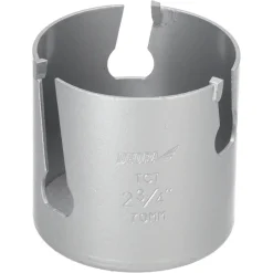 DEDRA 08X070 Otwornica TCT 70mm 5/8'' widiowa uniwersalna koronka do drewna metalu PCV
