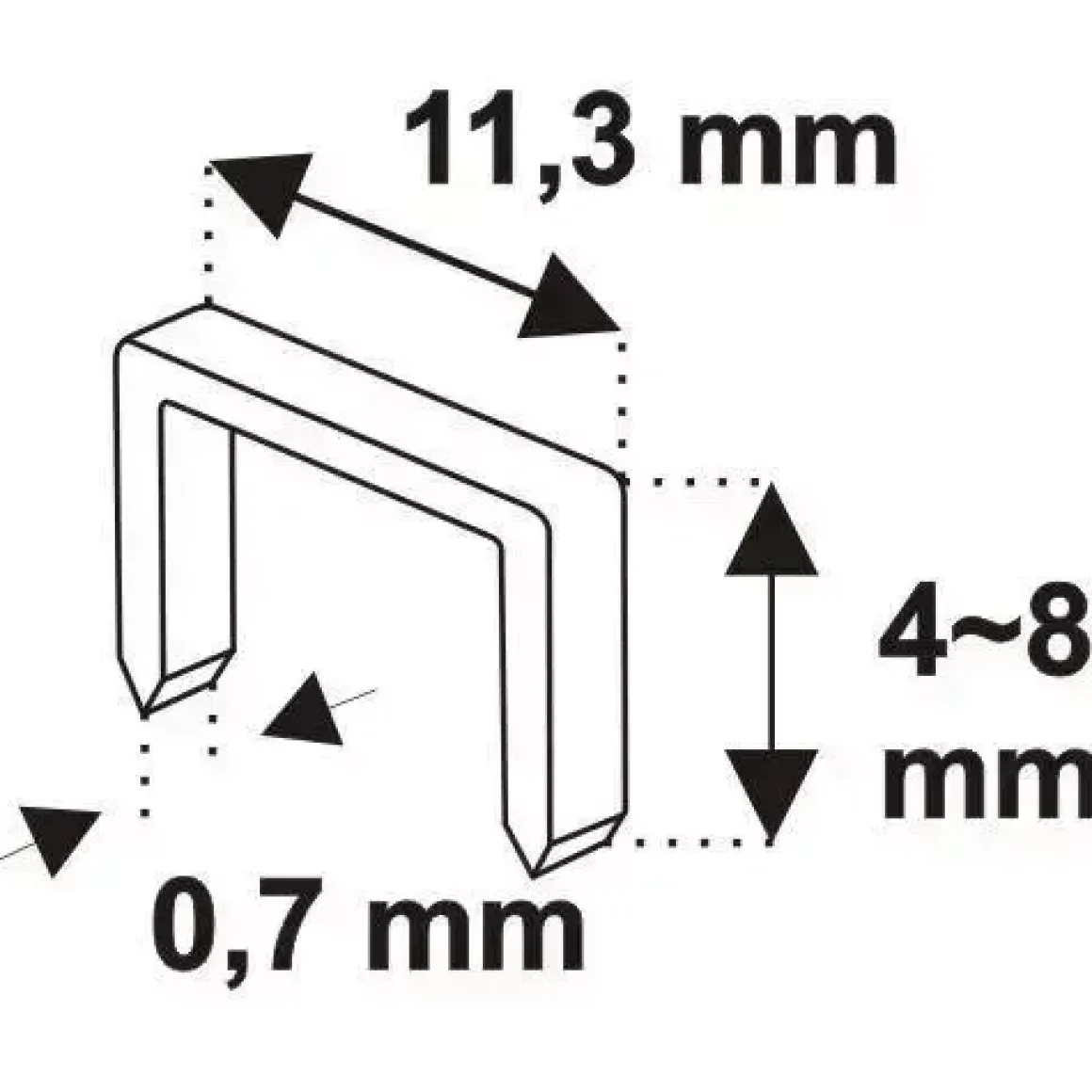 DEDRA 11Z001 Zszywacz tapicerski ręczny 4-8 mm D53, zszywarka taker do obić