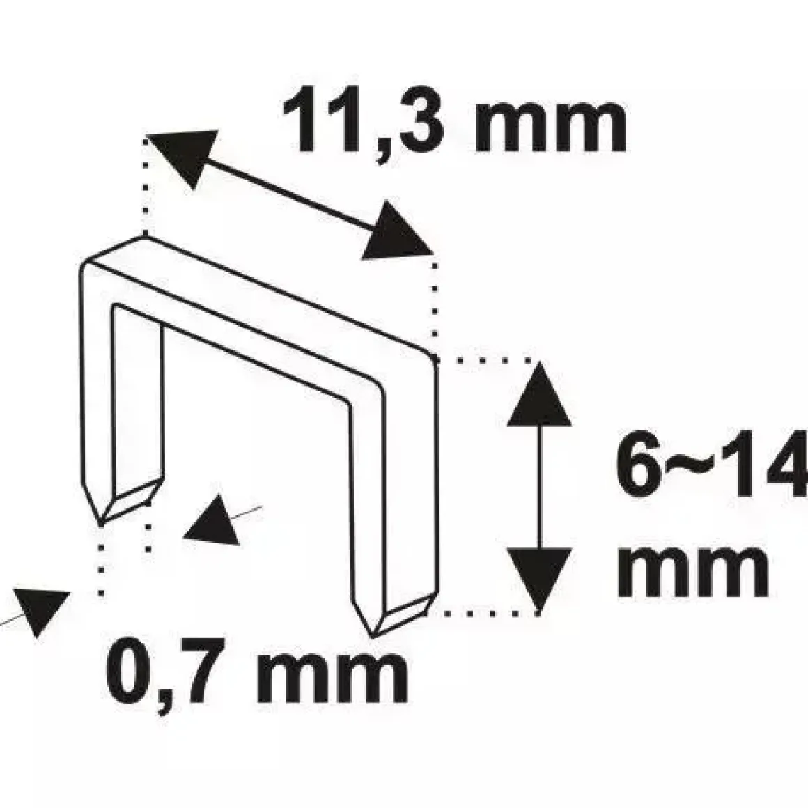 DEDRA 11Z002 Zszywacz tapicerski taker ręczny D53 4-14 mm regulacja siły