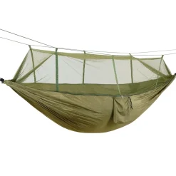 Ewimax N1036 Hamak turystyczny ogrodowy 270x140 cm z moskitierą biwakowy survival