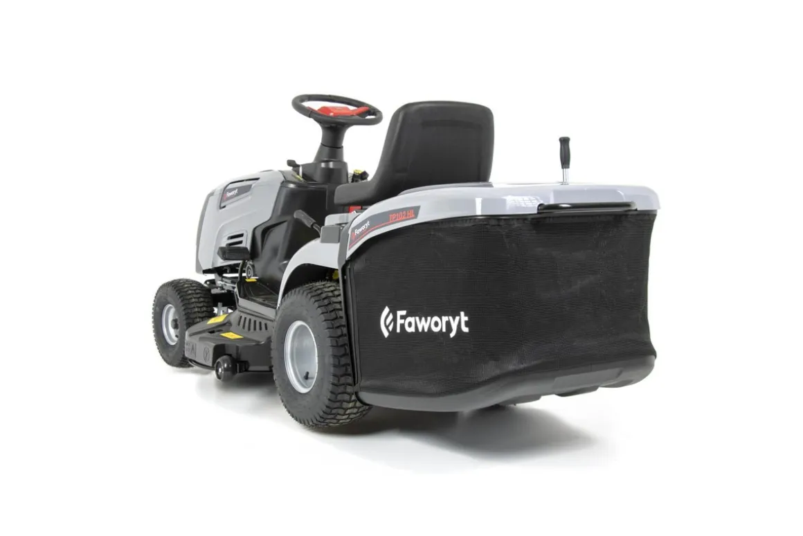 FAWORYT PRO TP102 HL TRAKTOREK OGRODOWY DO TRAWY Z TYLNYM WYRZUTEM KOSIARKA SAMOJEZDNA SPALINOWA DO TRAWY HYDROSTAT 102cm