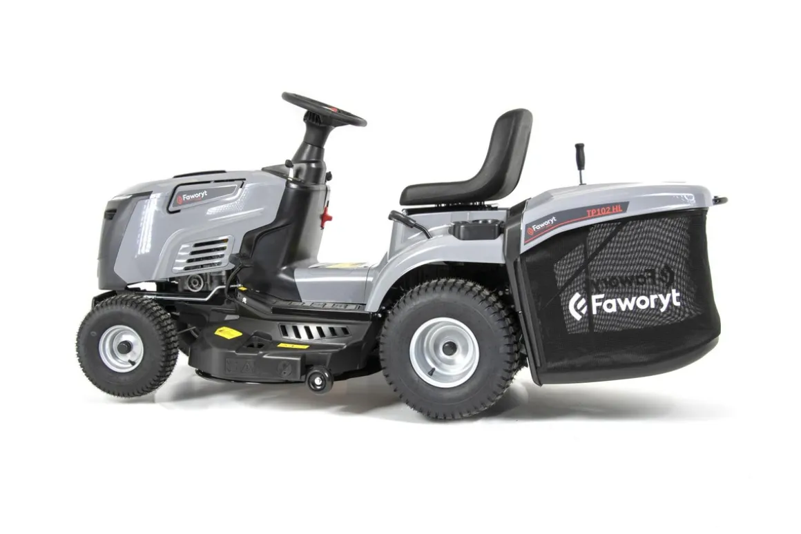 FAWORYT PRO TP102 HLV2 TRAKTOREK OGRODOWY DO TRAWY Z TYLNYM WYRZUTEM KOSIARKA SAMOJEZDNA SPALINOWA DO TRAWY HYDROSTAT 102cm 2 CYLINDRY