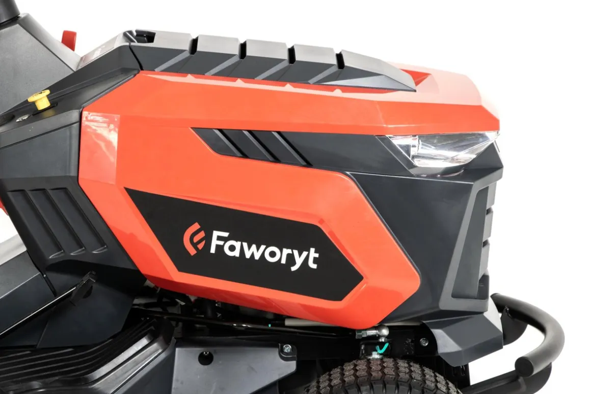 FAWORYT TR102 HV MOCNY TRAKTOR OGRODOWY TRAKTOREK DO TRAWY Z TYLNYM WYRZUTEM KOSIARKA SAMOJEZDNA SPALINOWA DO TRAWY HYDROSTAT 102cm / 17KM