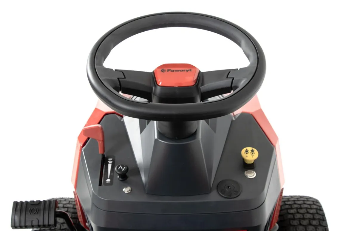 FAWORYT TR102 HV MOCNY TRAKTOR OGRODOWY TRAKTOREK DO TRAWY Z TYLNYM WYRZUTEM KOSIARKA SAMOJEZDNA SPALINOWA DO TRAWY HYDROSTAT 102cm / 17KM